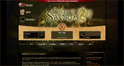 Desktop Screenshot of circleofswords.com