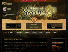 Tablet Screenshot of circleofswords.com